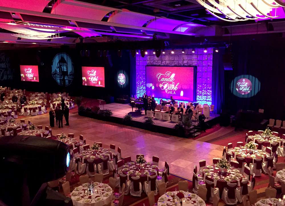 event production for gala in Augusta, GA
